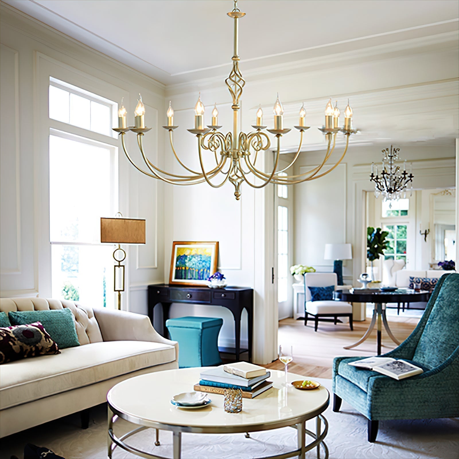Grace Postmoderner Luxus Messing-Kronleuchter-Letslighting