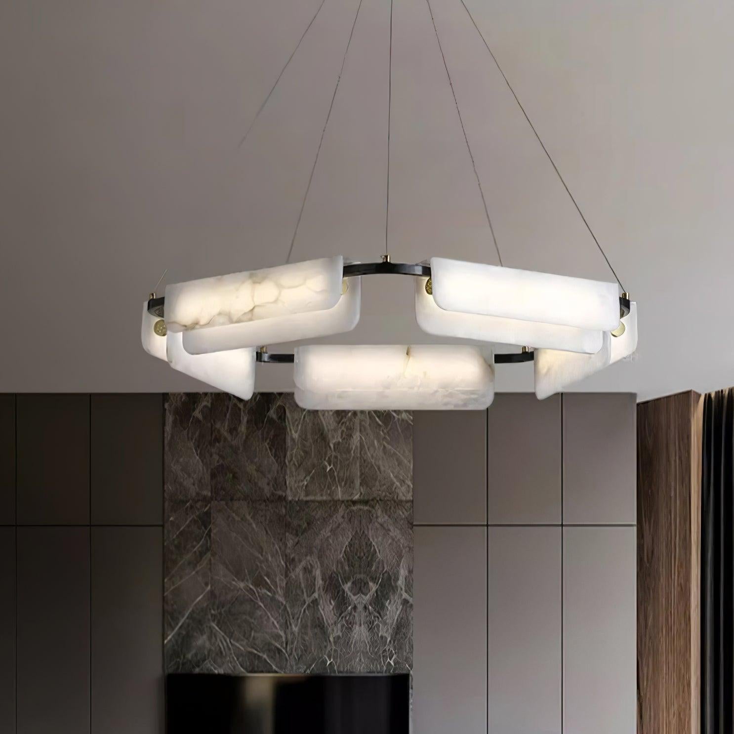 Circona Alabaster Pendant Light Chandelier - Neutralighting