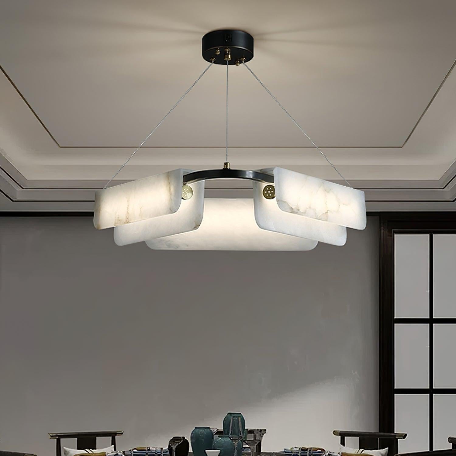 Circona Alabaster Pendant Light Chandelier - Neutralighting