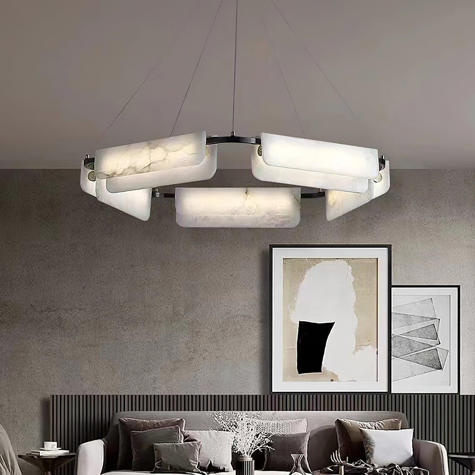 Circona Alabaster Pendant Light Chandelier - Neutralighting