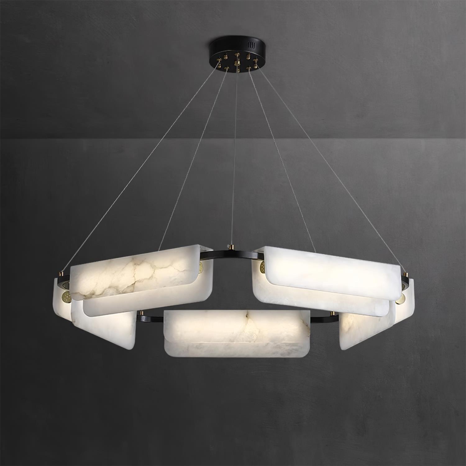 Circona Alabaster Pendant Light Chandelier - Neutralighting