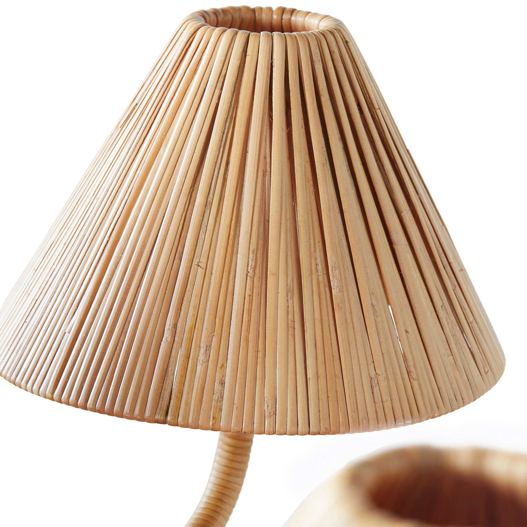 Delphine Eleganter Naturgeflecht-Rattan-Kronleuchter-Letslighting