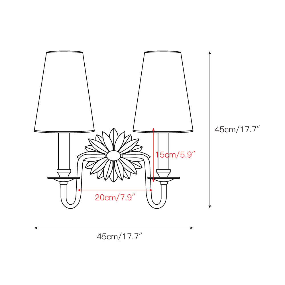 Nimb Elegance Wandleuchte aus Messinggewebe-Letslighting