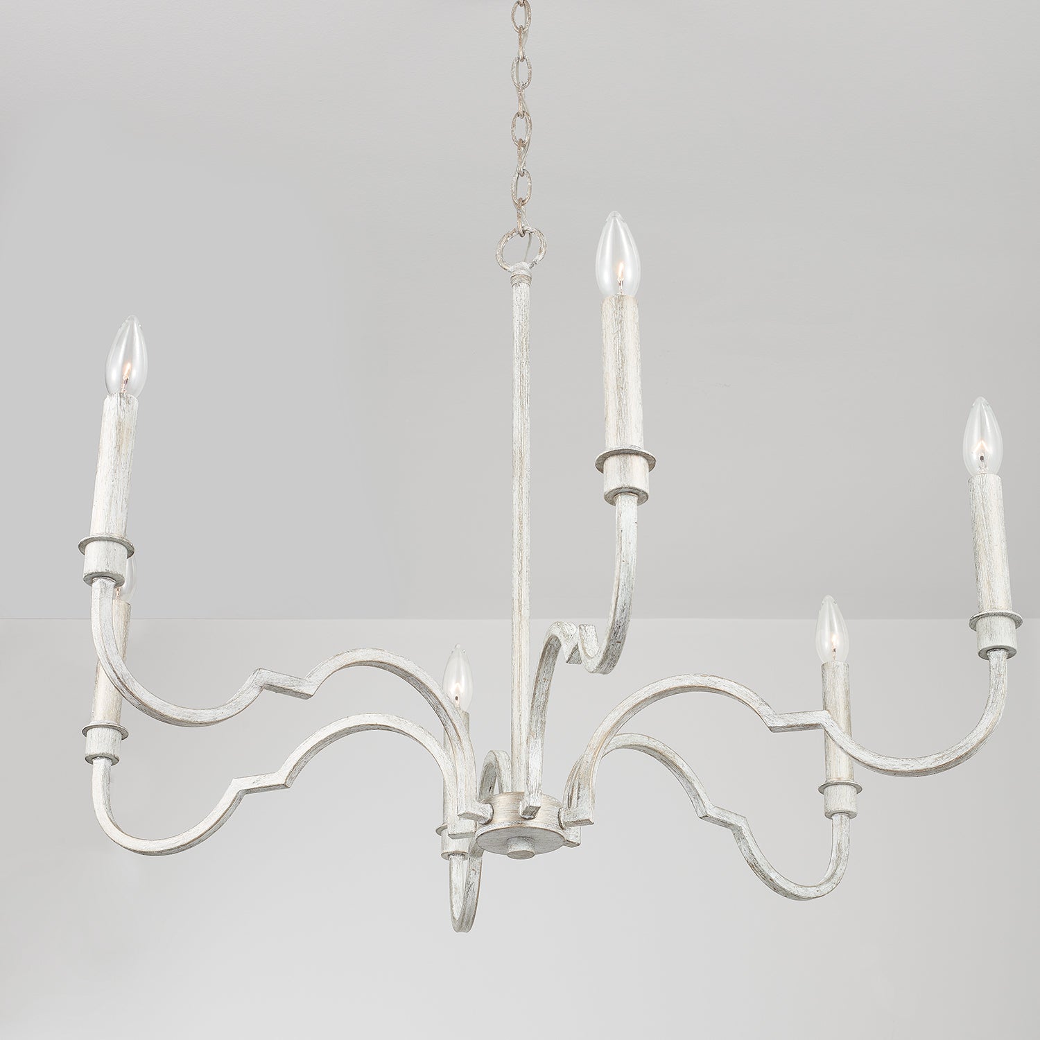 Oval Industrieller Vintage Kronleuchter aus Messing-Letslighting