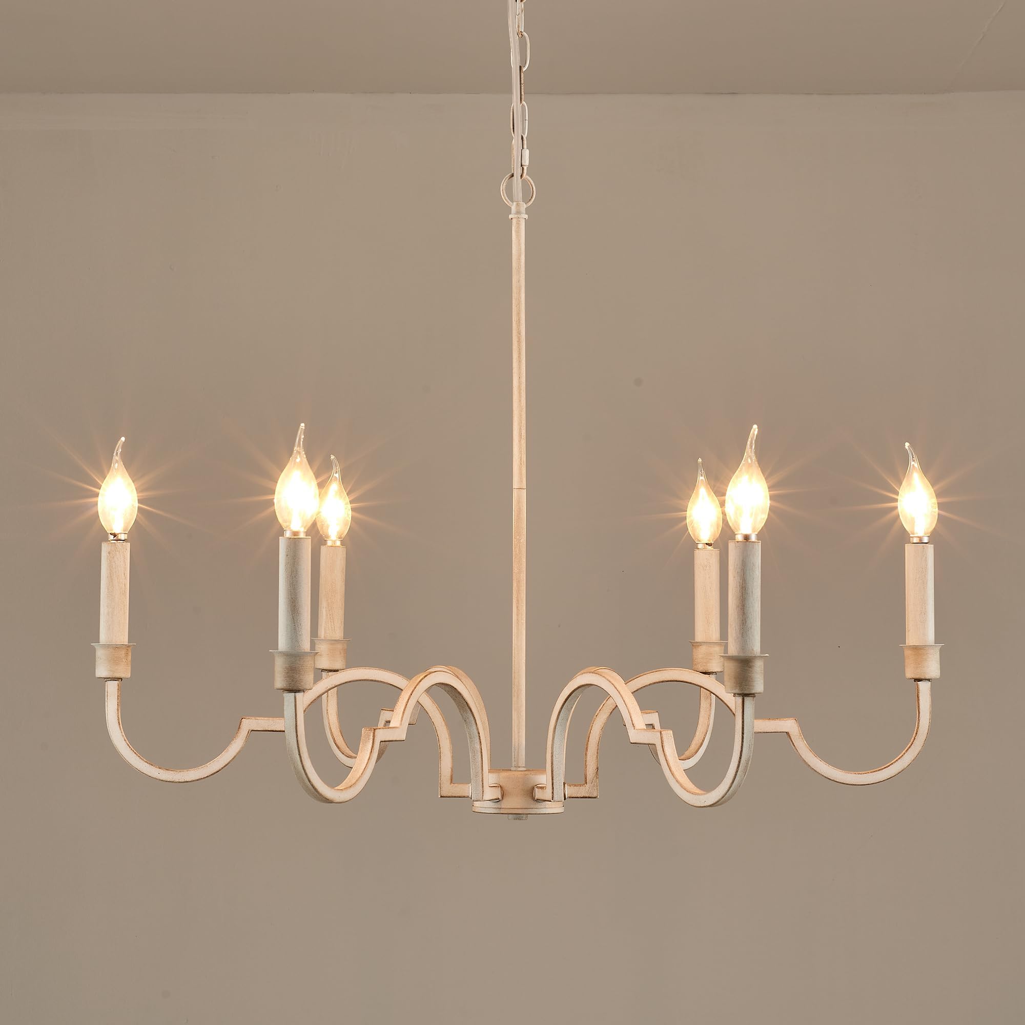 Oval Industrieller Vintage Kronleuchter aus Messing-Letslighting