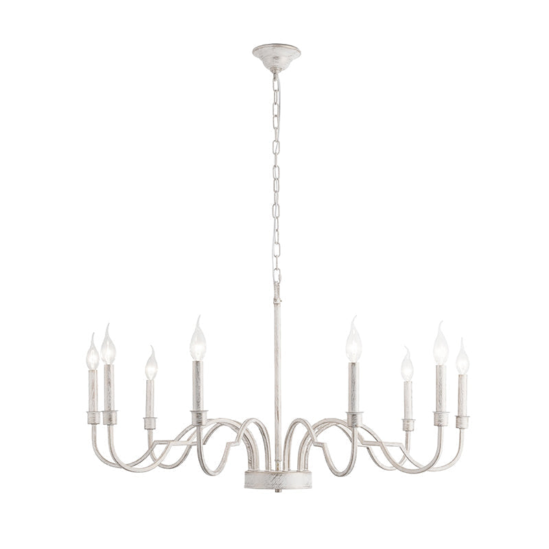 Oval Industrieller Vintage Kronleuchter aus Messing-Letslighting