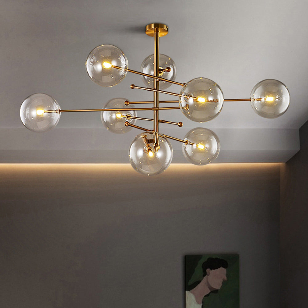 Valentina Luxus  Pendelleuchte Wohnzimmer/Esszimmer Schwarz Glas