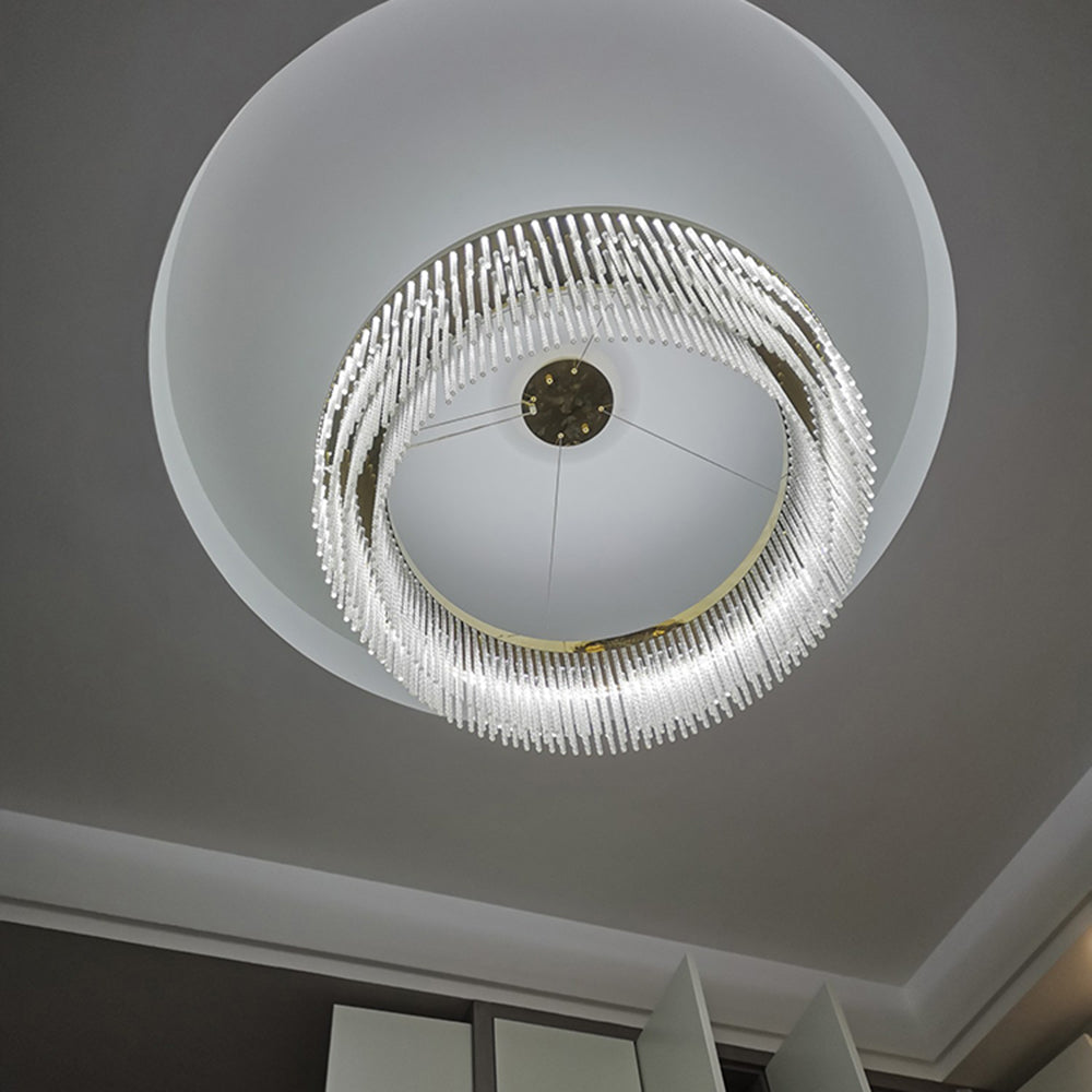 Colon Quasten Pendelleuchte Farbtemperatur umschaltbar Metall/Kristall