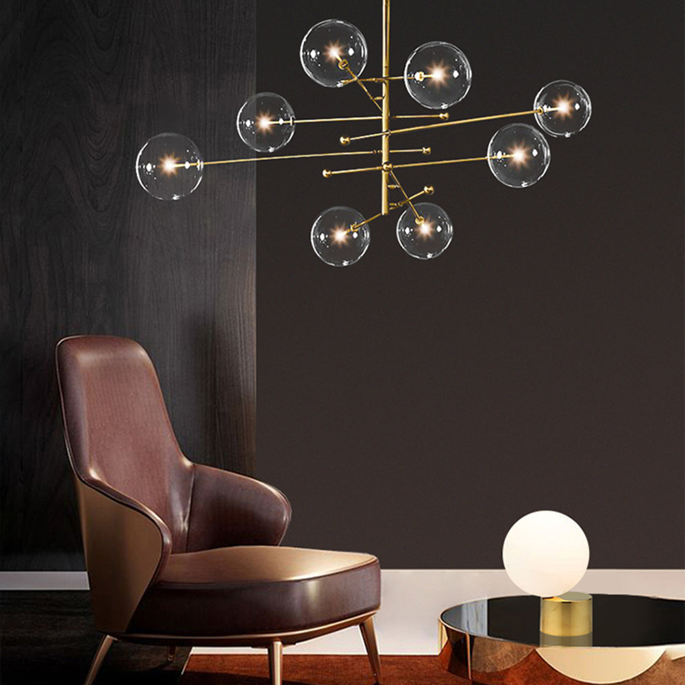 Valentina Luxus  Pendelleuchte Wohnzimmer/Esszimmer Schwarz Glas