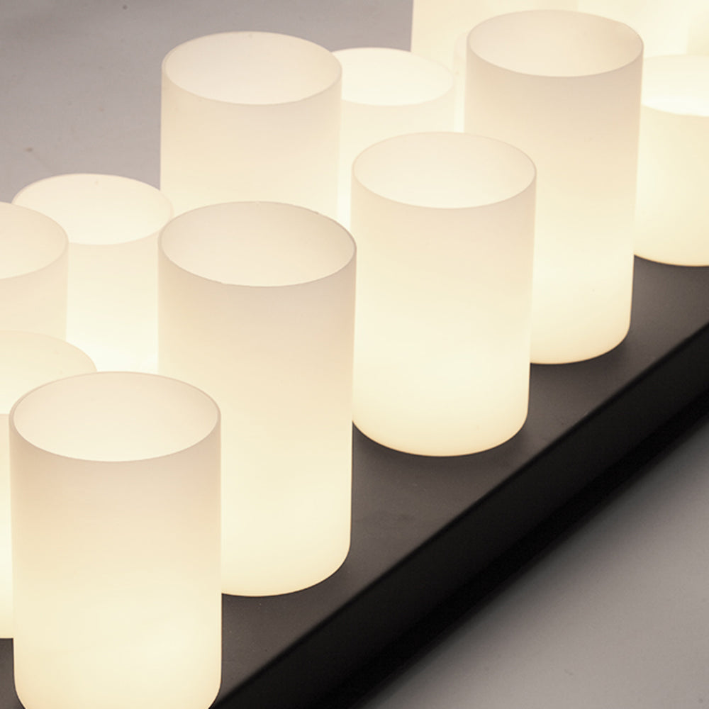 Silva Design LED Pendelleuchte Wohnzimmer/Esszimmer Weiß/Schwarz Glas