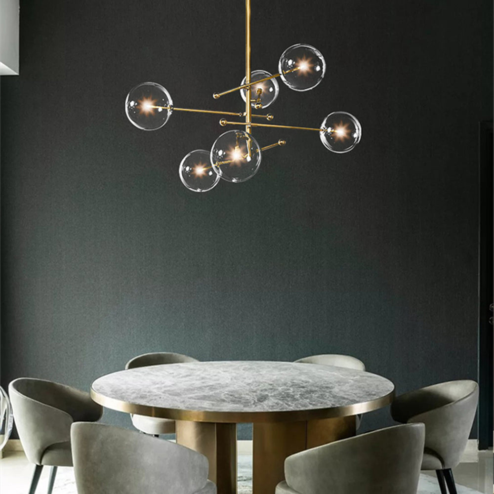 Valentina Luxus  Pendelleuchte Wohnzimmer/Esszimmer Schwarz Glas
