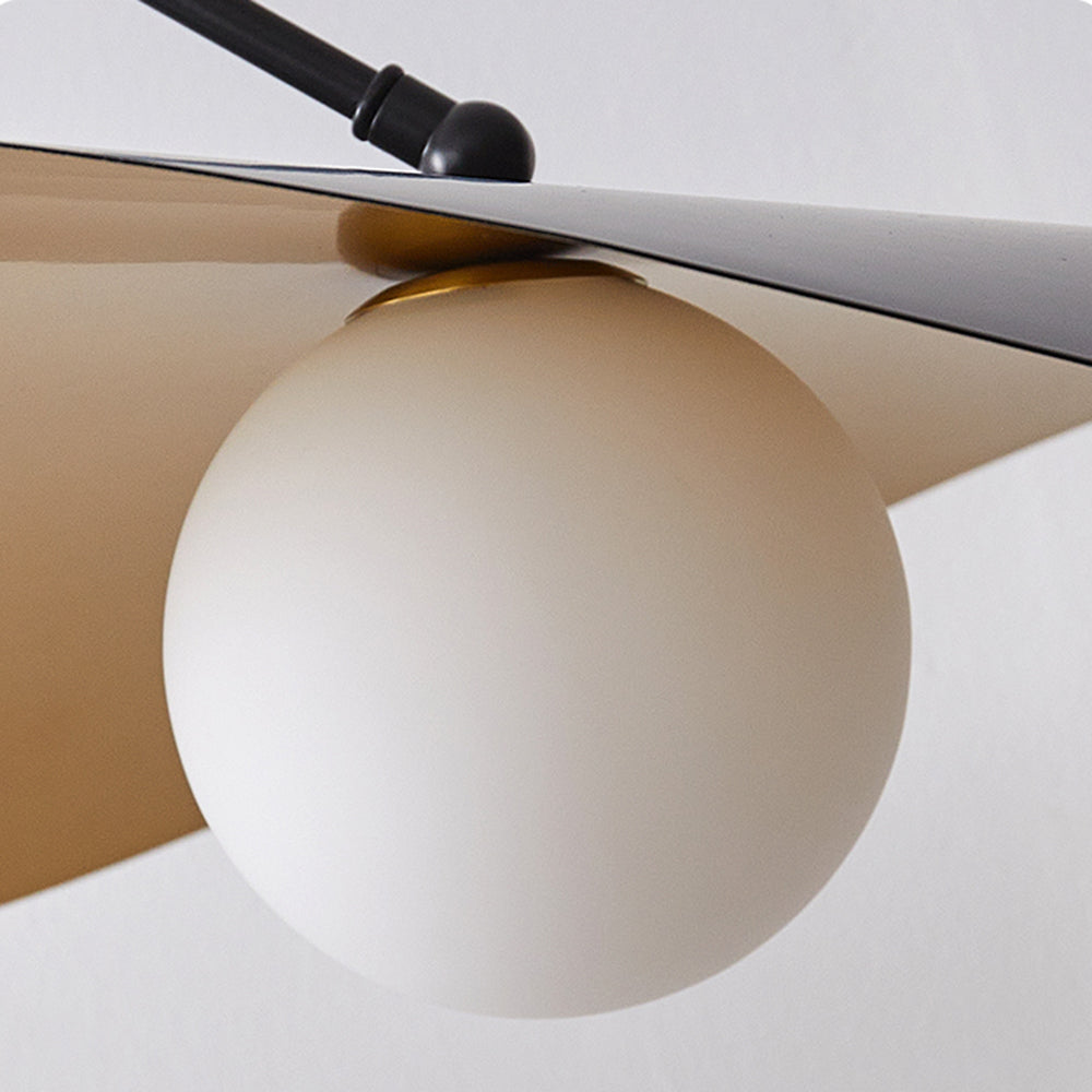 Arisha  Minimalistische LED Pendelleuchte schlafzimmer Schwarz/Gold