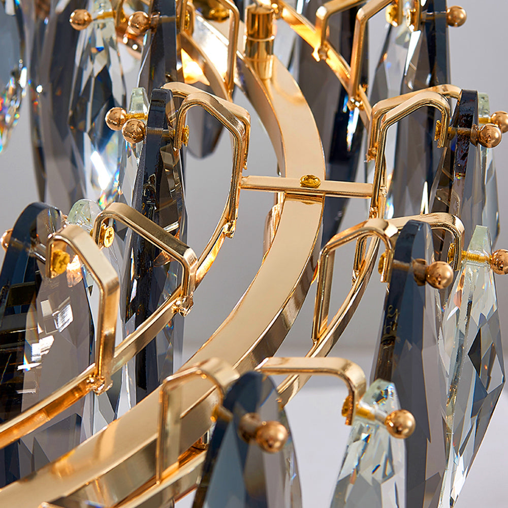 Kristy Vintage Kronleuchter Gold-Silber Wohn/Esszimmer Kupfer&Kristall