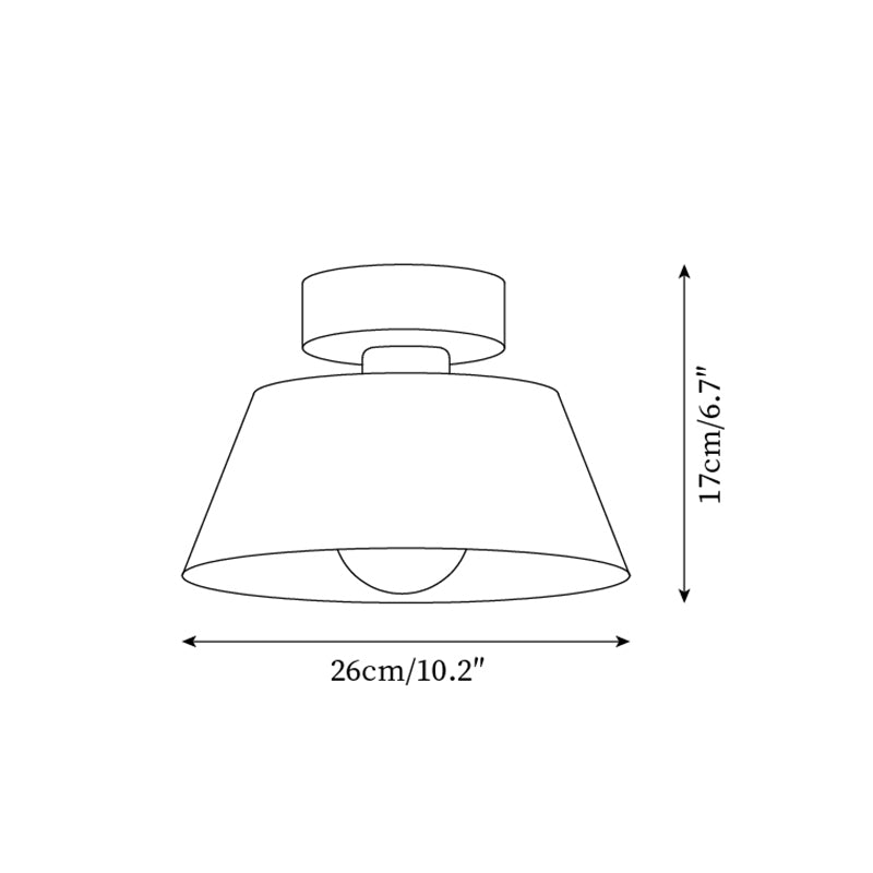 Wren Metal Modern Minimalist Ceiling Light-Letslighting