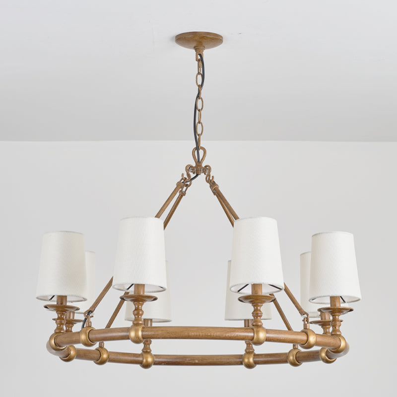 Unite Vintage Industrie Rund Gold Kronleuchter-Letslighting