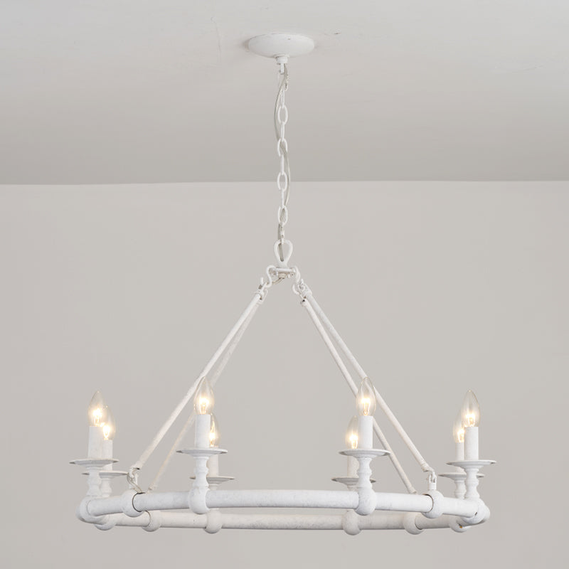 Unite Vintage Industrie Rund Gold Kronleuchter-Letslighting
