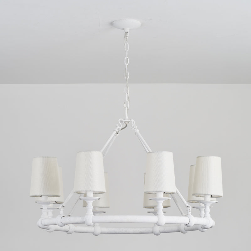 Unite Vintage Industrie Rund Gold Kronleuchter-Letslighting