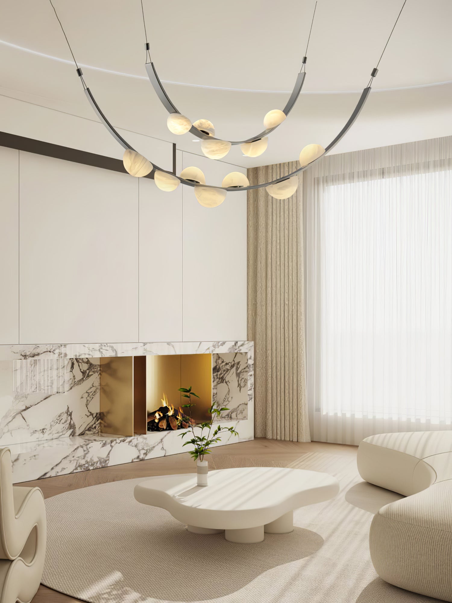 Evcaria Alabaster Chandelier - Neutralighting