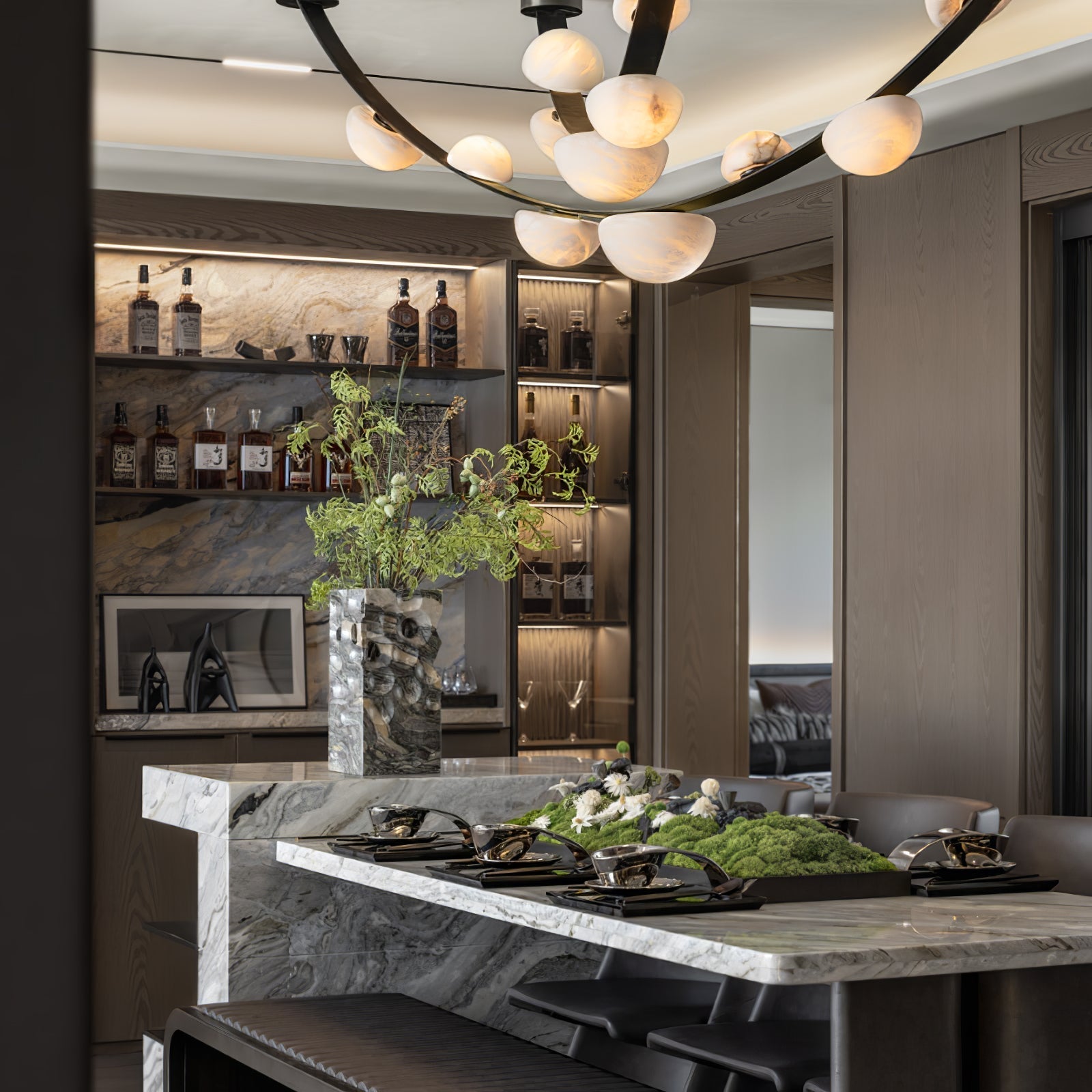 Evcaria Alabaster Chandelier - Neutralighting