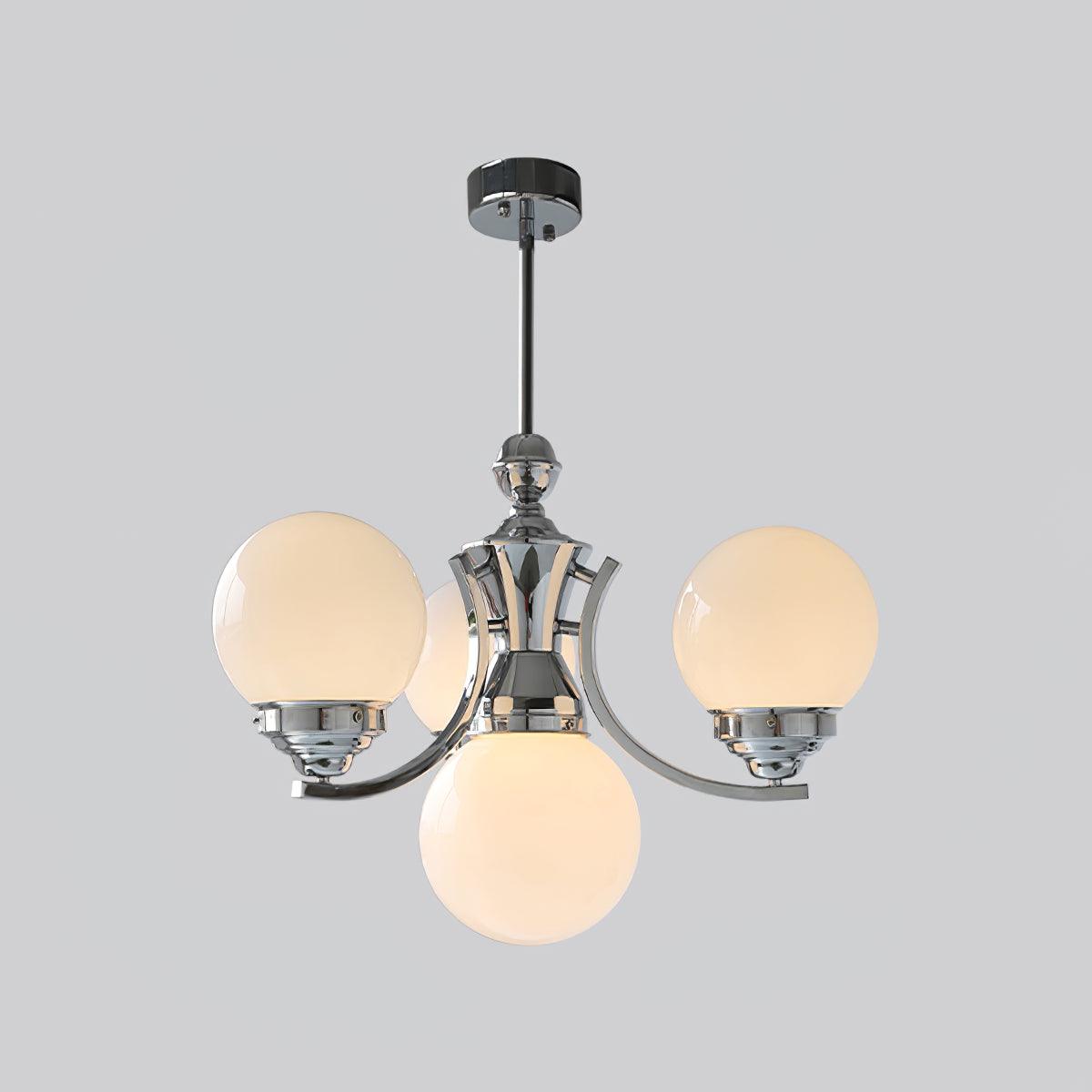 Lustra Kronleuchter Kugel Chrom Modern 5-armig-Letslighting