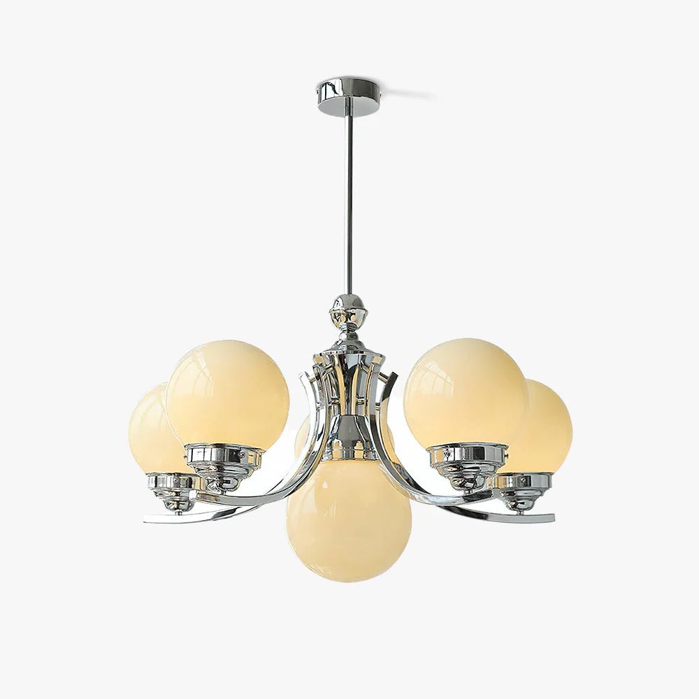 Lustra Kronleuchter Kugel Chrom Modern 5-armig-Letslighting