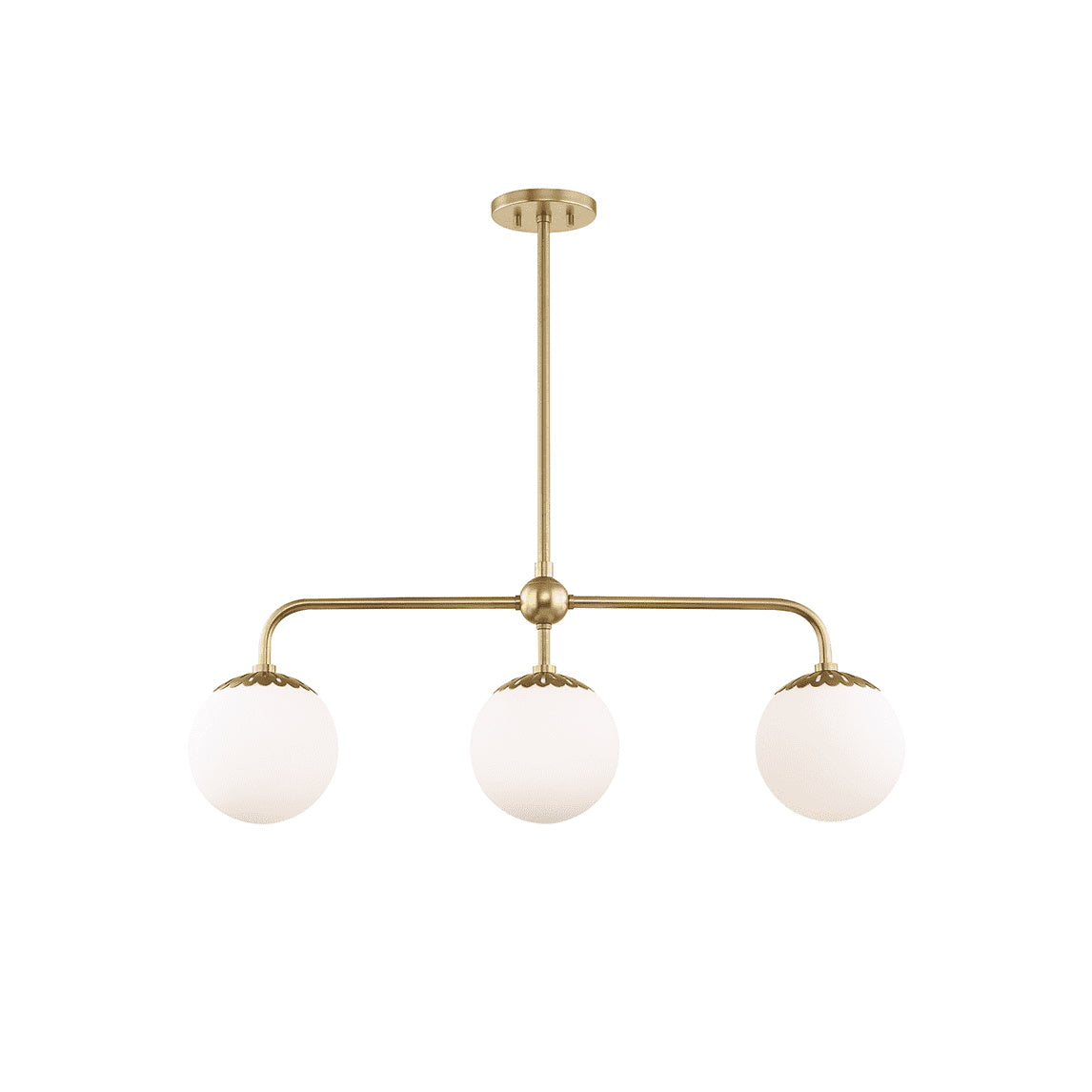 Yare Kugel Chrom Glas Pendelleuchte-Letslighting