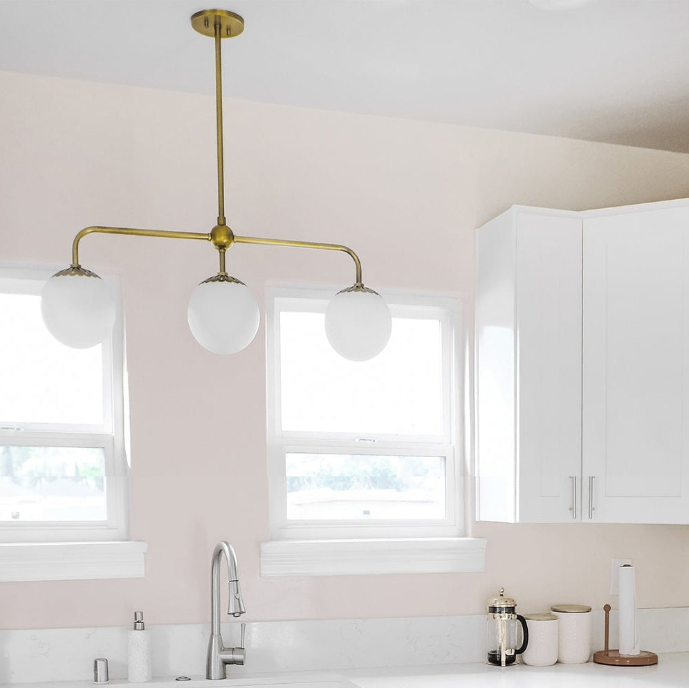 Yare Kugel Chrom Glas Pendelleuchte-Letslighting
