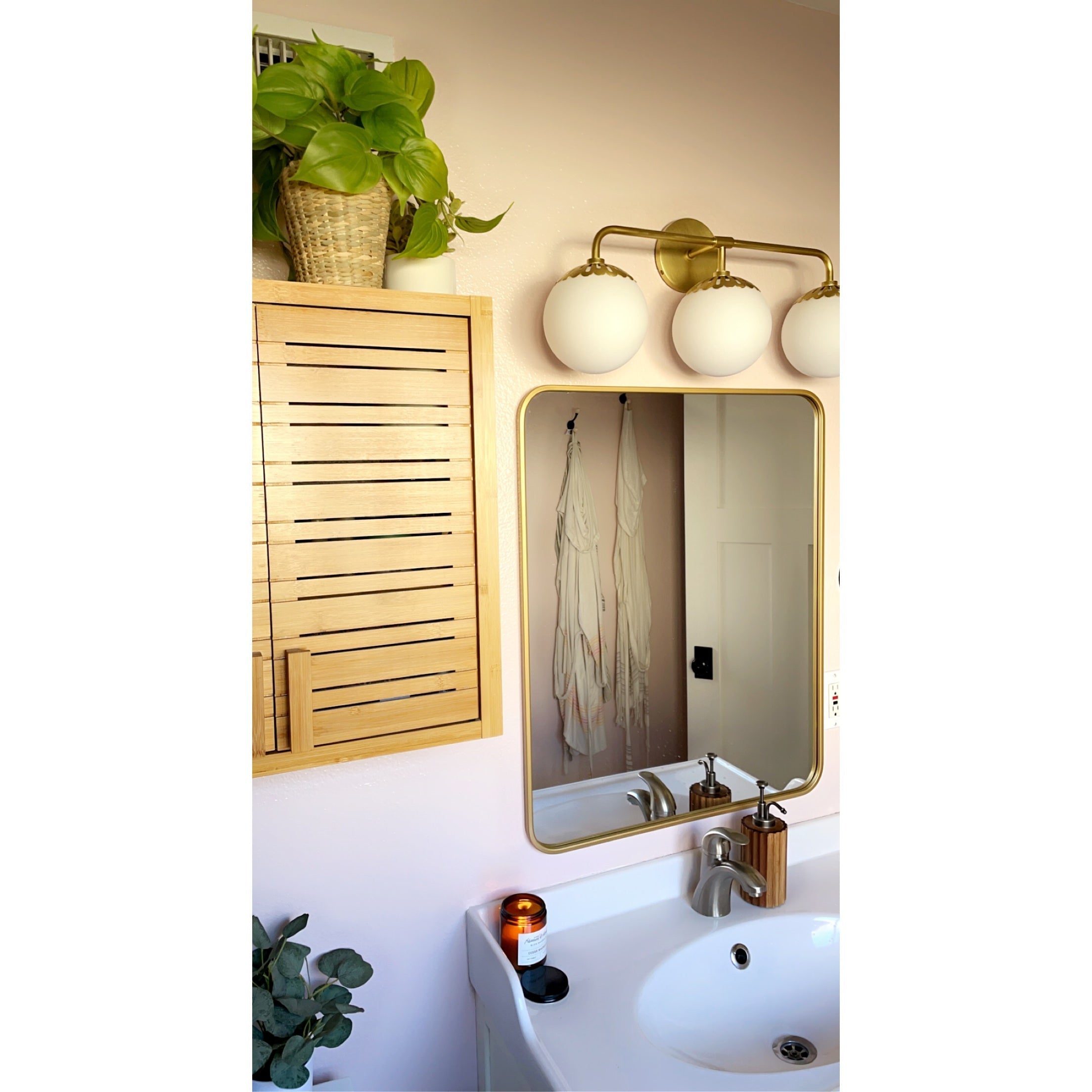 Aegis Modern Minimalist Globe Brass Glass Sconce Wall Lamp - Letslighting