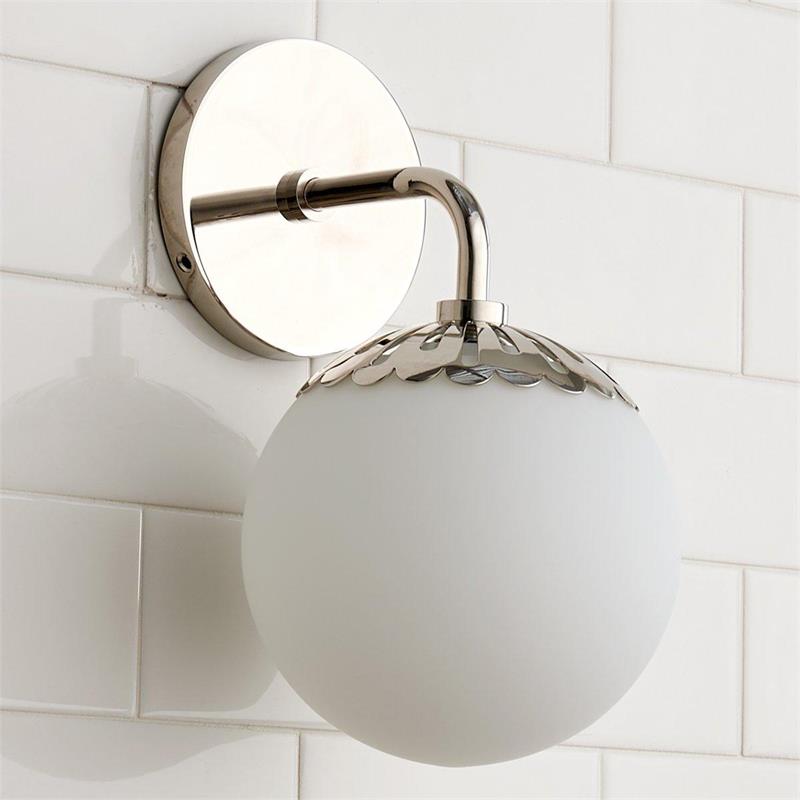 Aegis Modern Minimalist Globe Brass Glass Sconce Wall Lamp - Letslighting