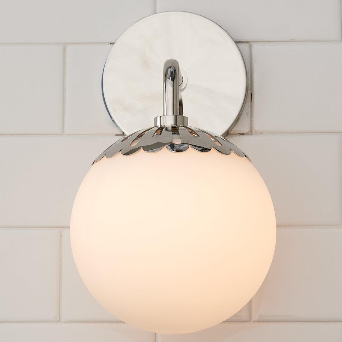 Aegis Modern Minimalist Globe Brass Glass Sconce Wall Lamp - Letslighting