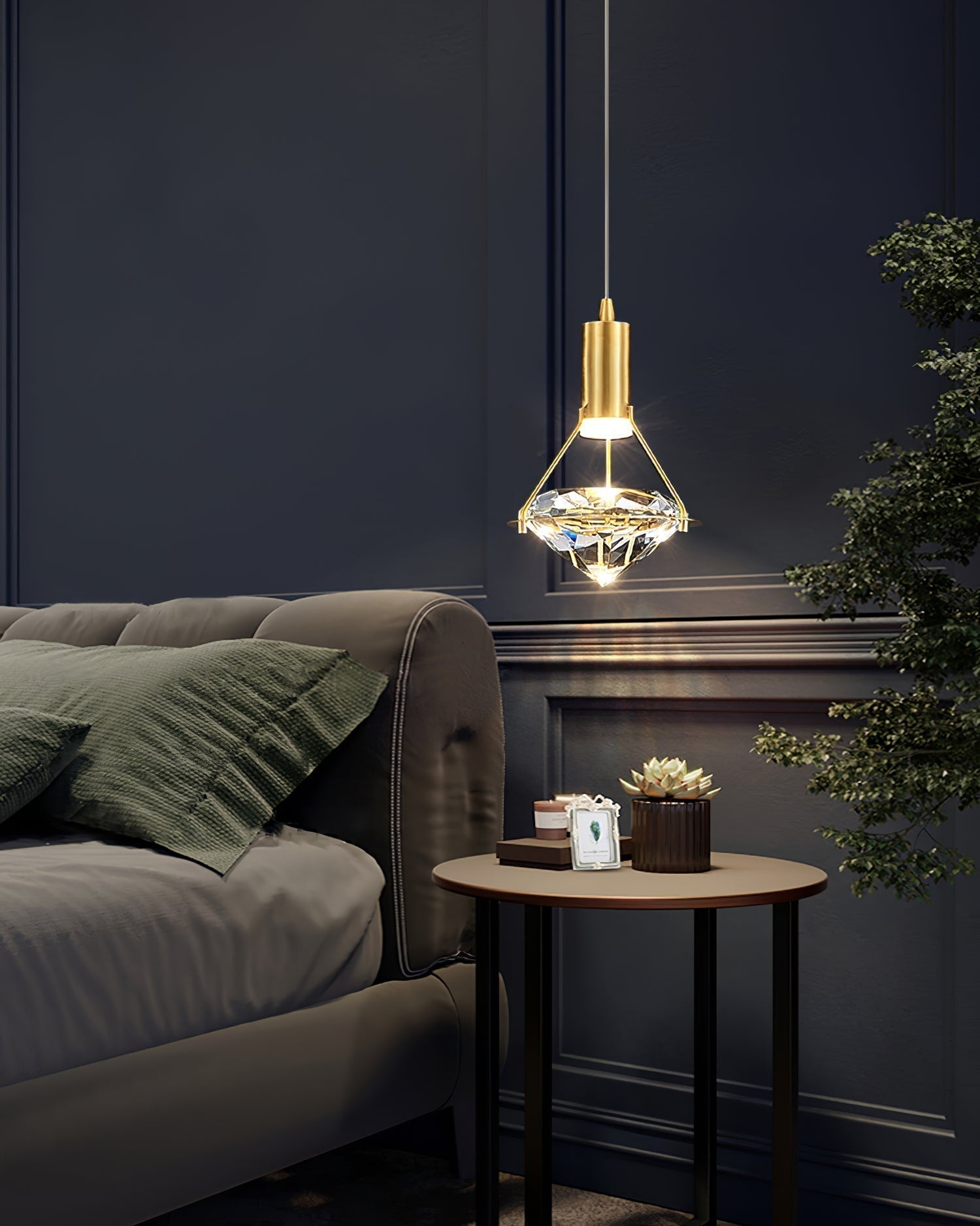 Elysianire Messing Kristall Elegant Pendelleuchte-Letslighting