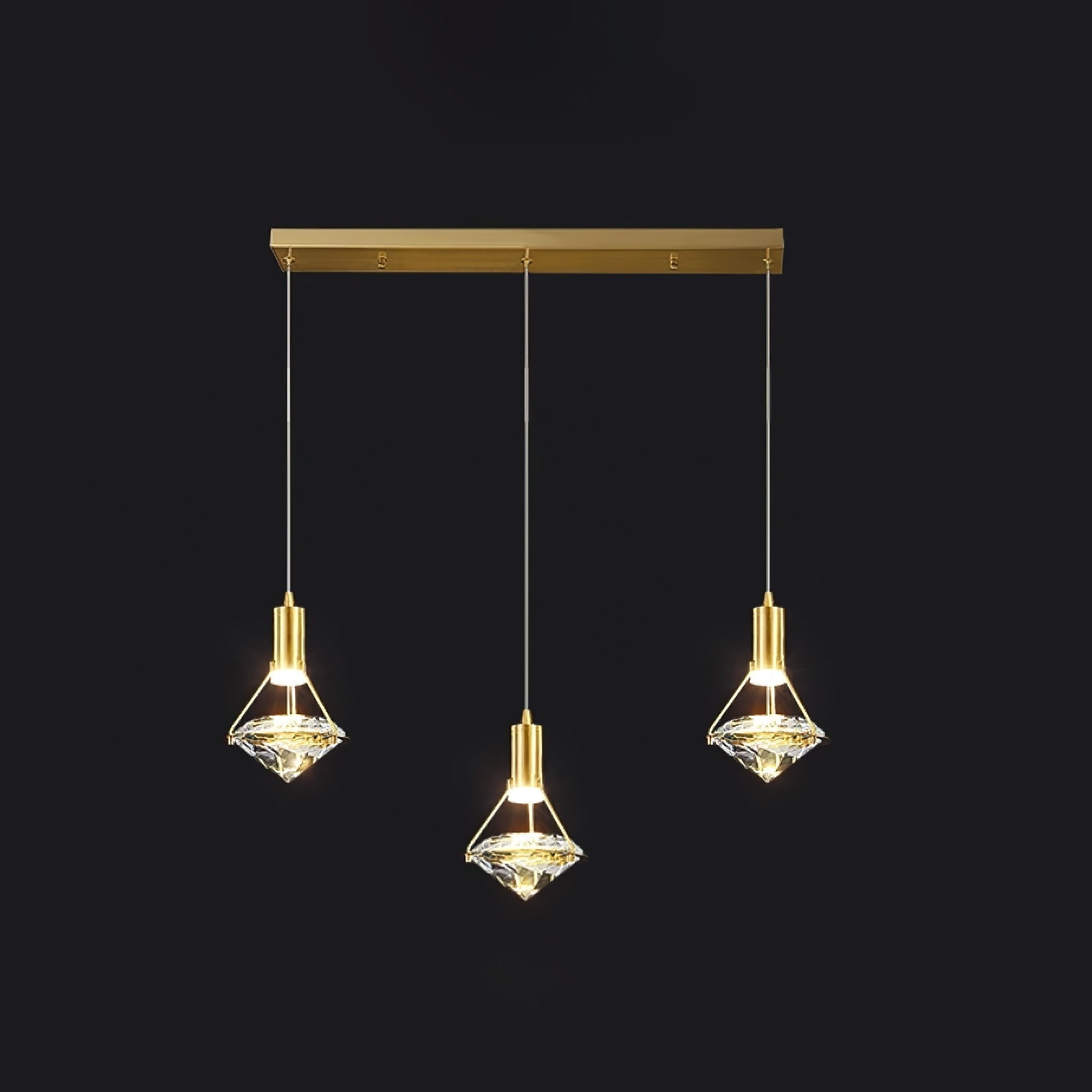 Elysianire Messing Kristall Elegant Pendelleuchte-Letslighting
