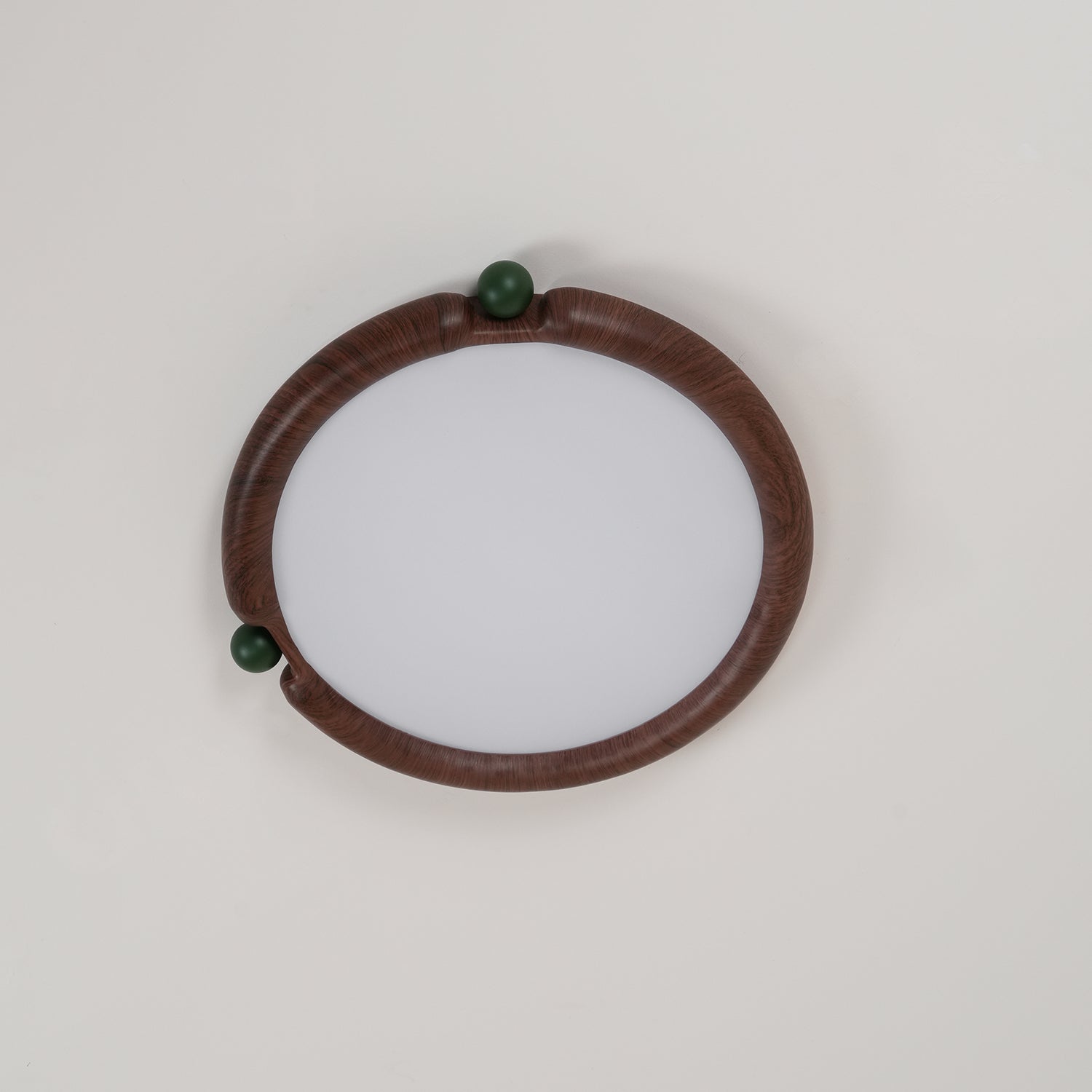 Ceiling Light Round Panel Walnut A/B Model - Letslighting
