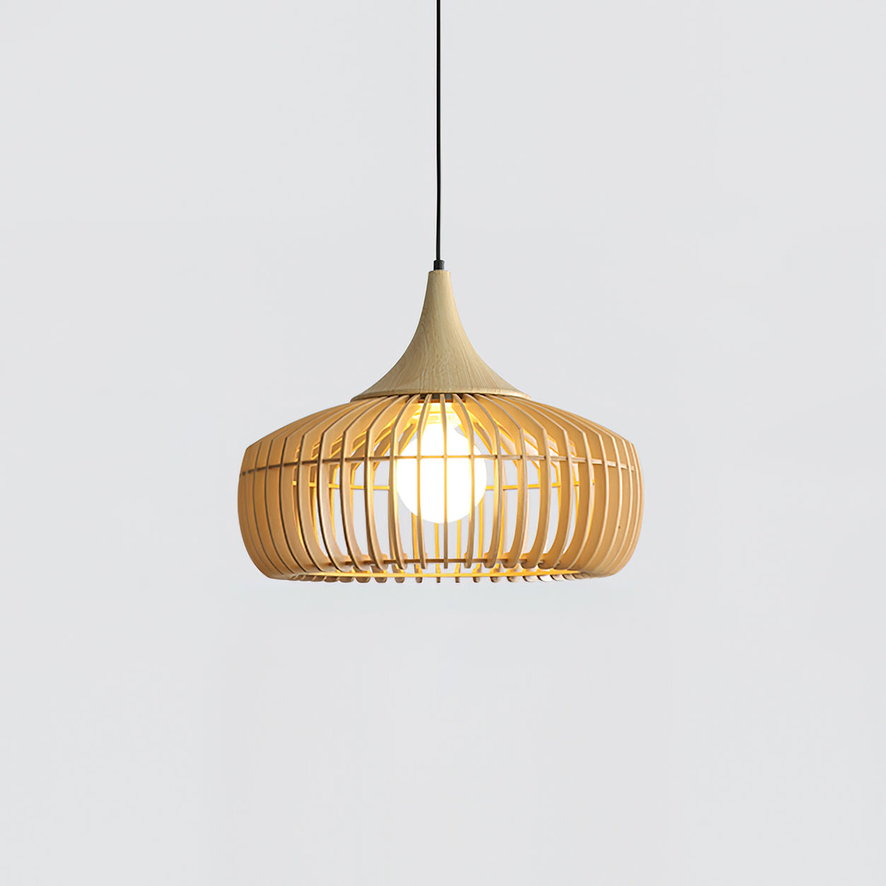 Zivora Natural Bamboo Rattan Pendant Light - Letslighting