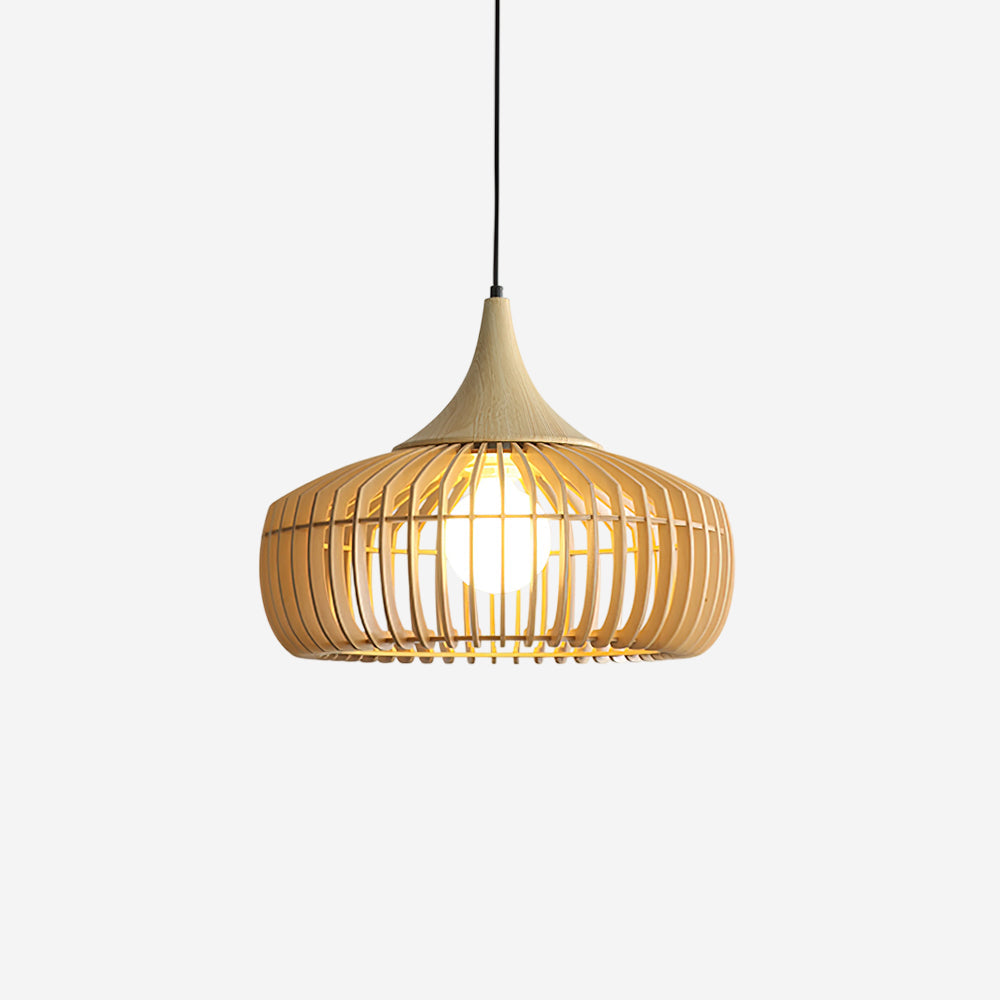 Zivora Natural Bamboo Rattan Pendant Light - Letslighting