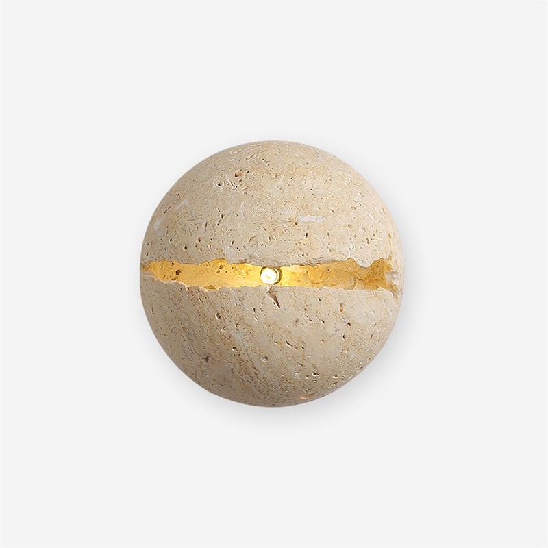 Dinosaur Egg Travertine Wall Lamp - Letslighting
