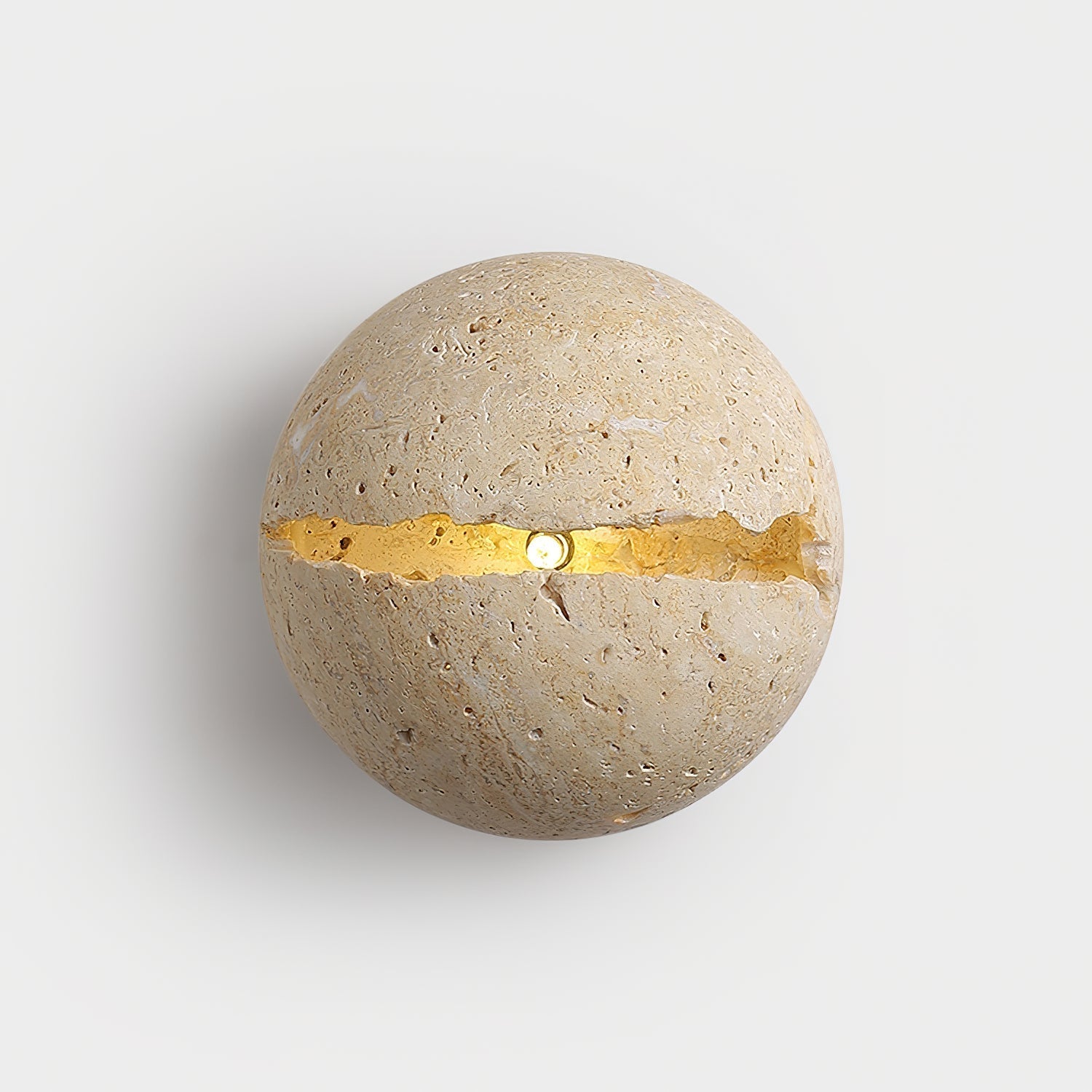 Dinosaur Egg Travertine Wall Lamp - Letslighting