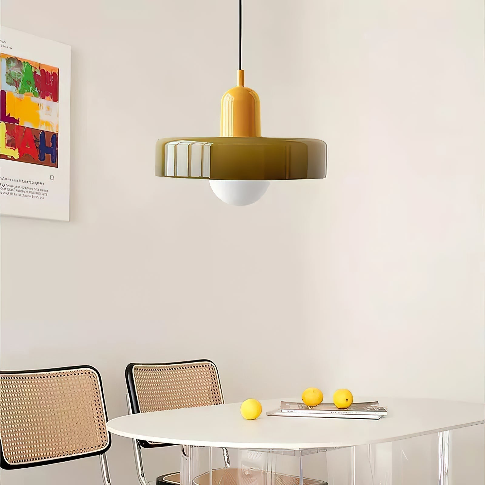 Ideal Scheibe Kugel Glas Pendelleuchte-Letslighting