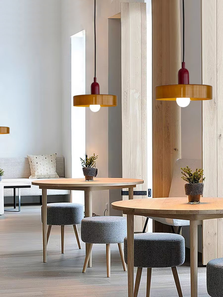 Ideal Scheibe Kugel Glas Pendelleuchte-Letslighting
