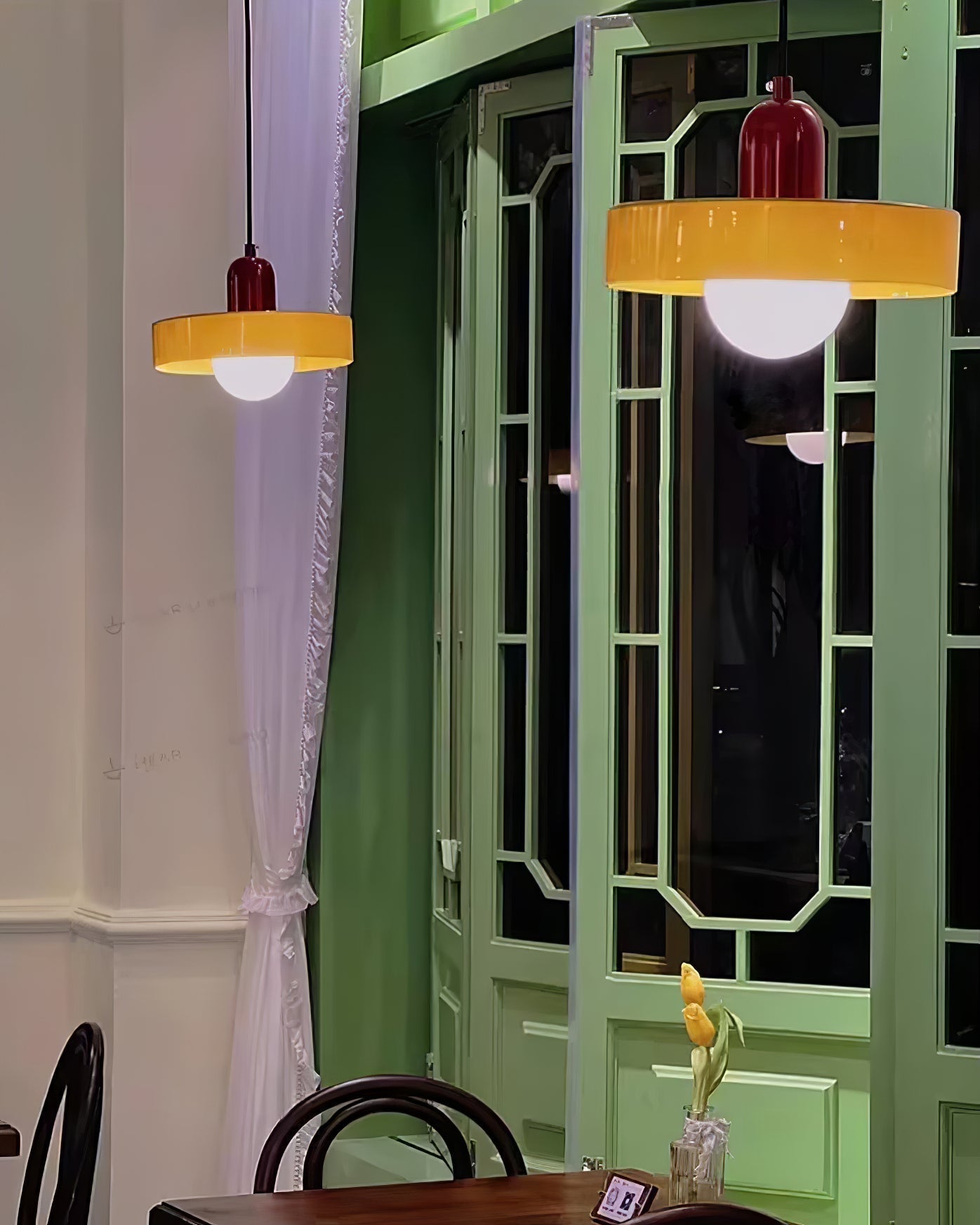 Ideal Scheibe Kugel Glas Pendelleuchte-Letslighting