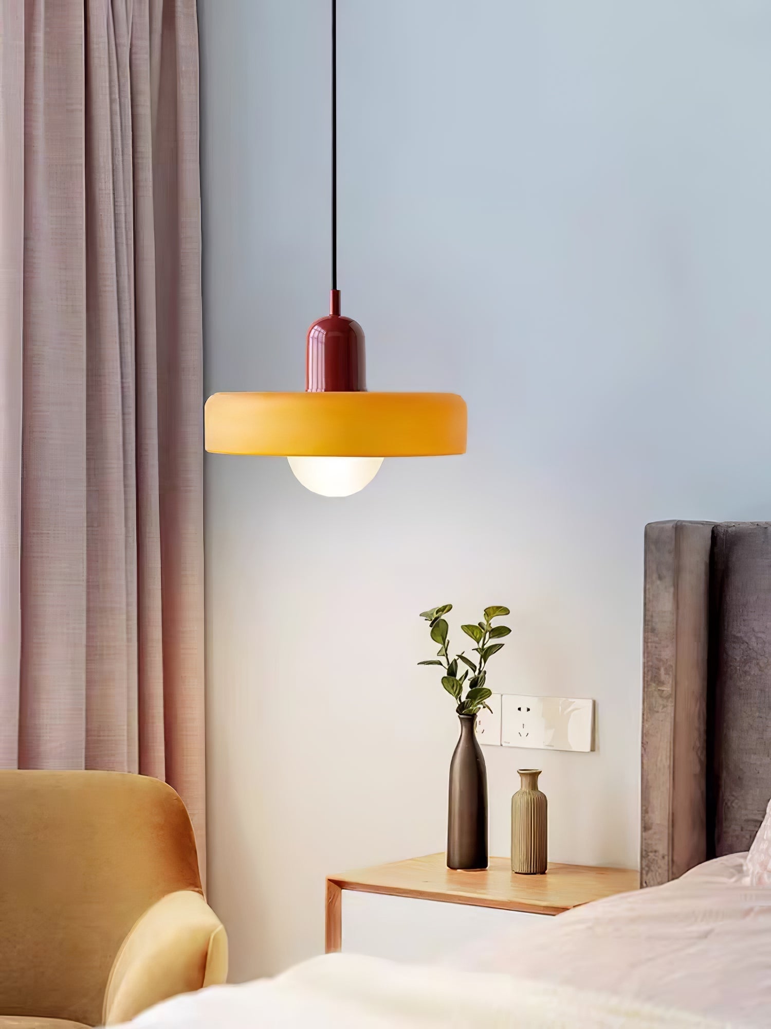 Ideal Scheibe Kugel Glas Pendelleuchte-Letslighting