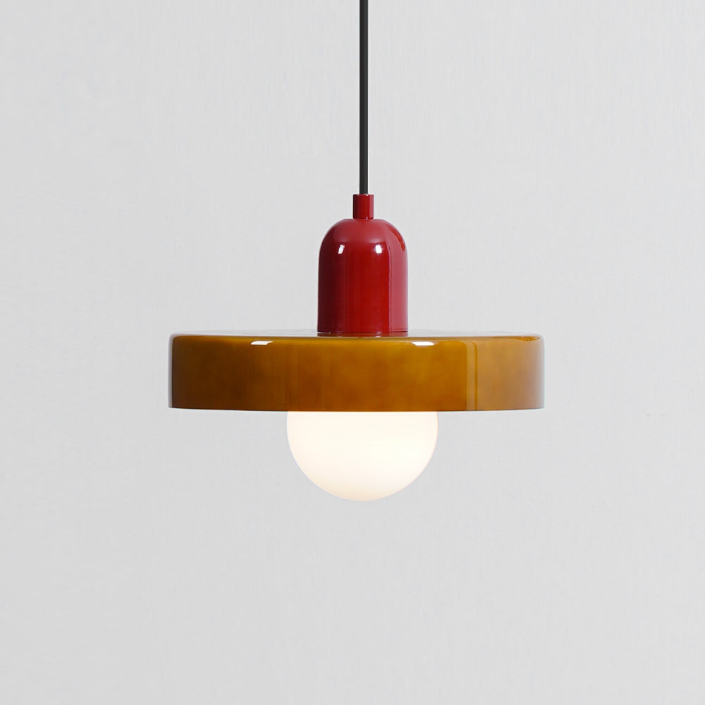 Ideal Scheibe Kugel Glas Pendelleuchte-Letslighting