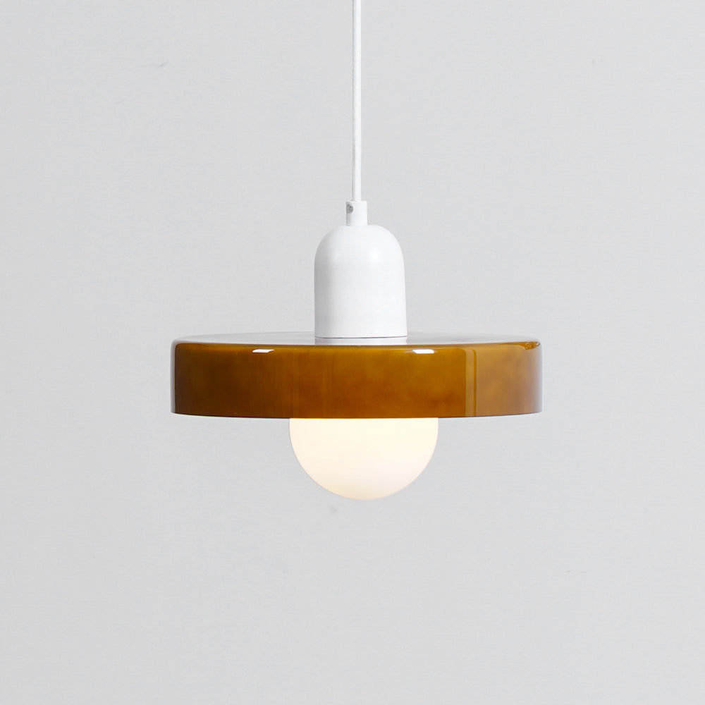 Ideal Scheibe Kugel Glas Pendelleuchte-Letslighting