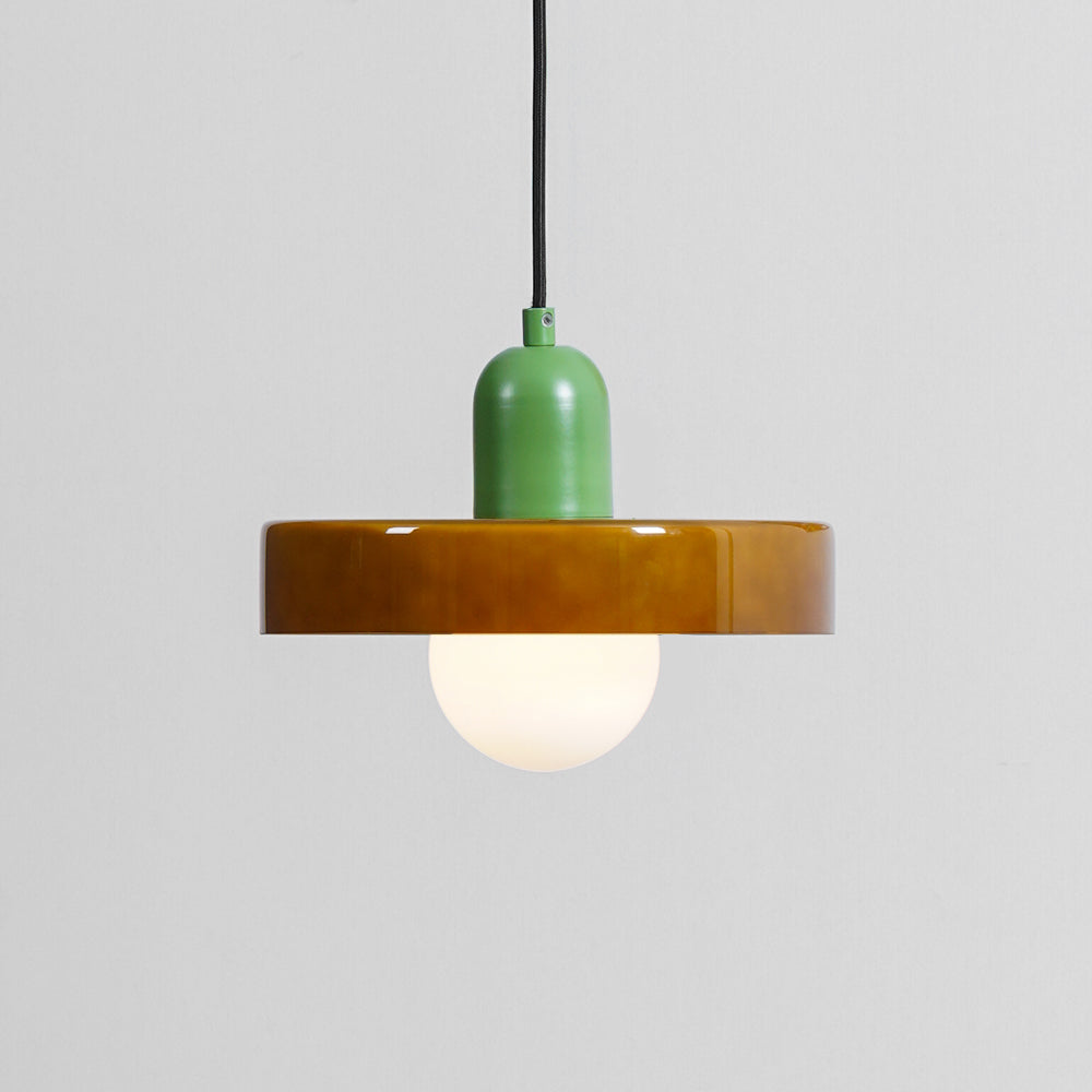 Ideal Scheibe Kugel Glas Pendelleuchte-Letslighting