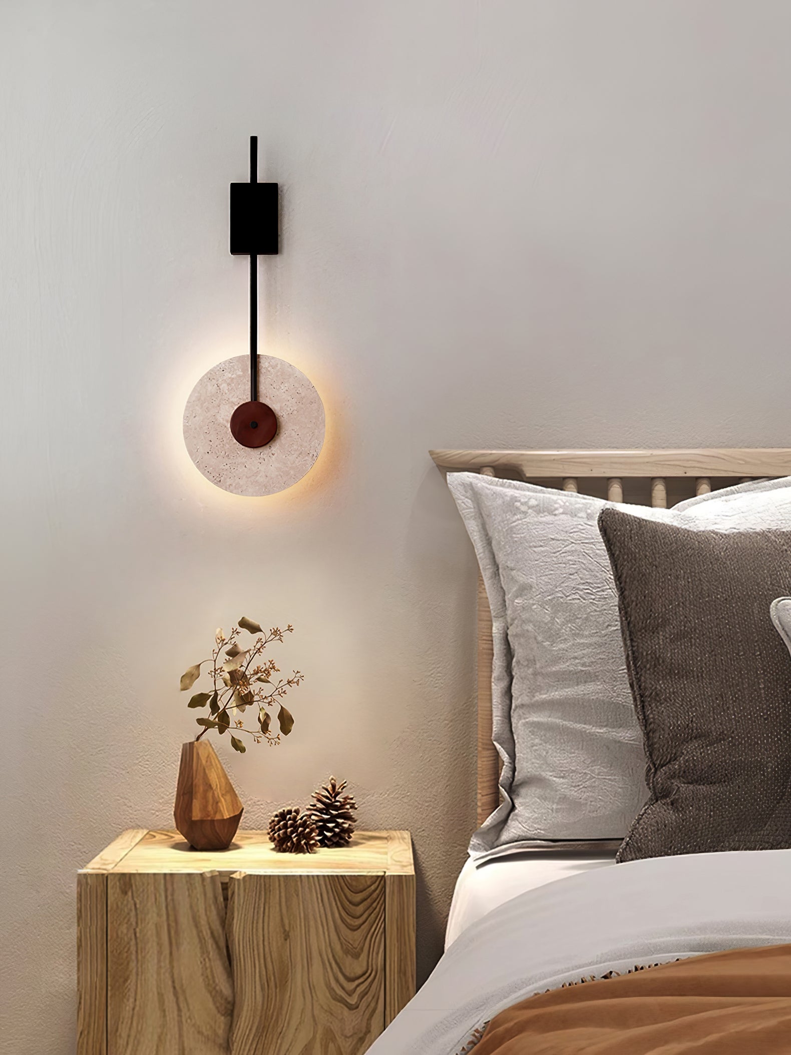 Elysia Travertine Wall Light - Neutralighting