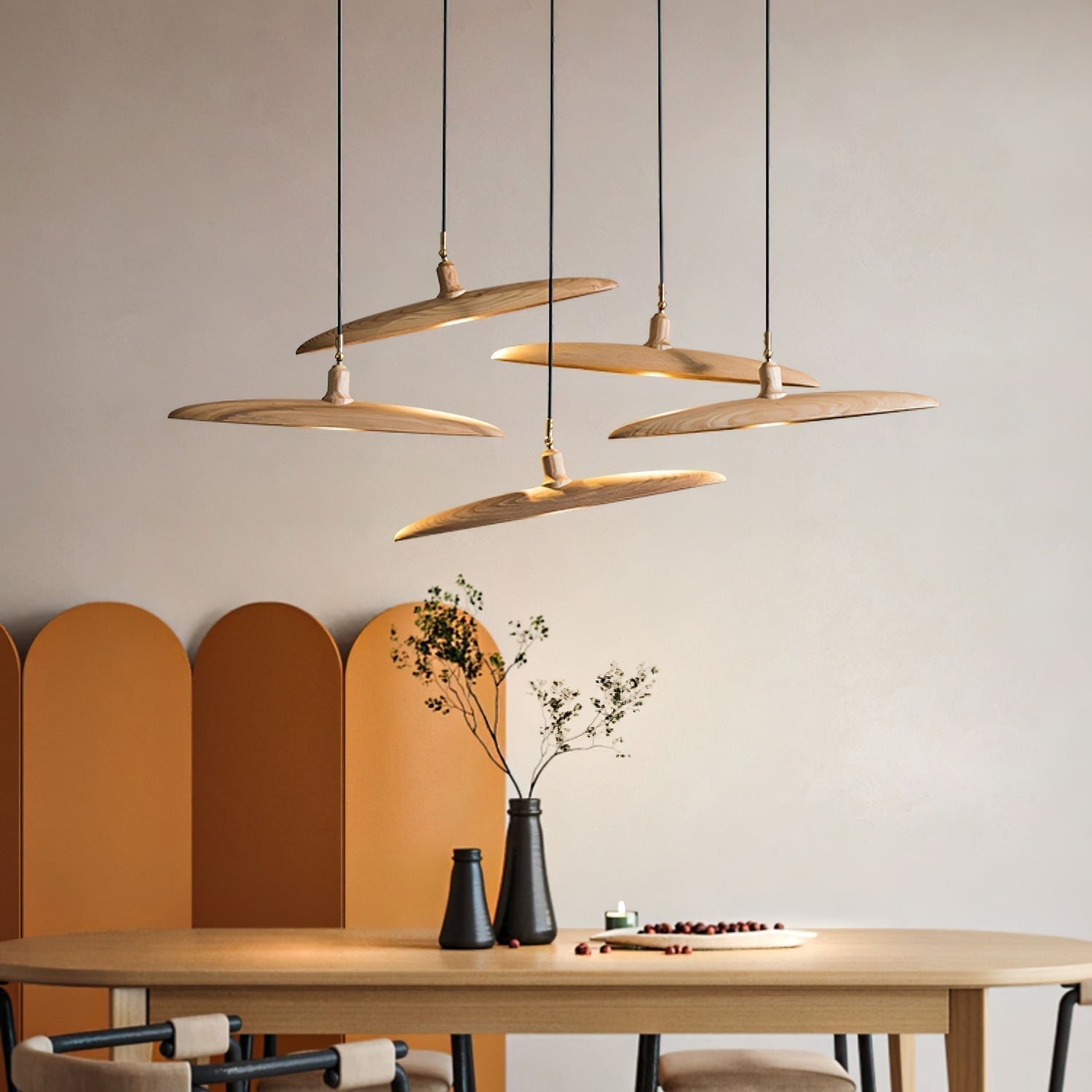 Zelirira Blade Holz Pendelleuchte-Letslighting