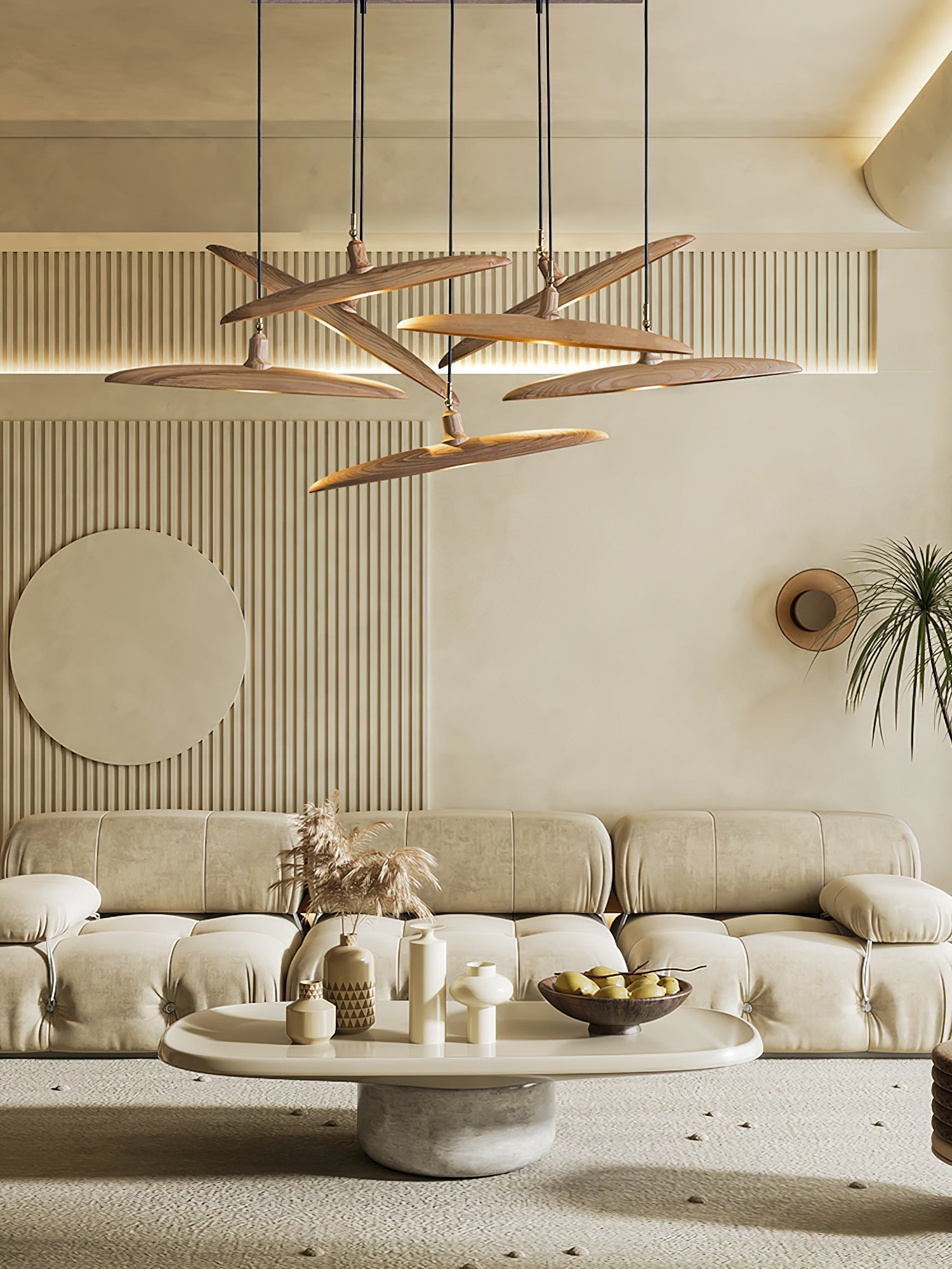 Zelirira Blade Holz Pendelleuchte-Letslighting
