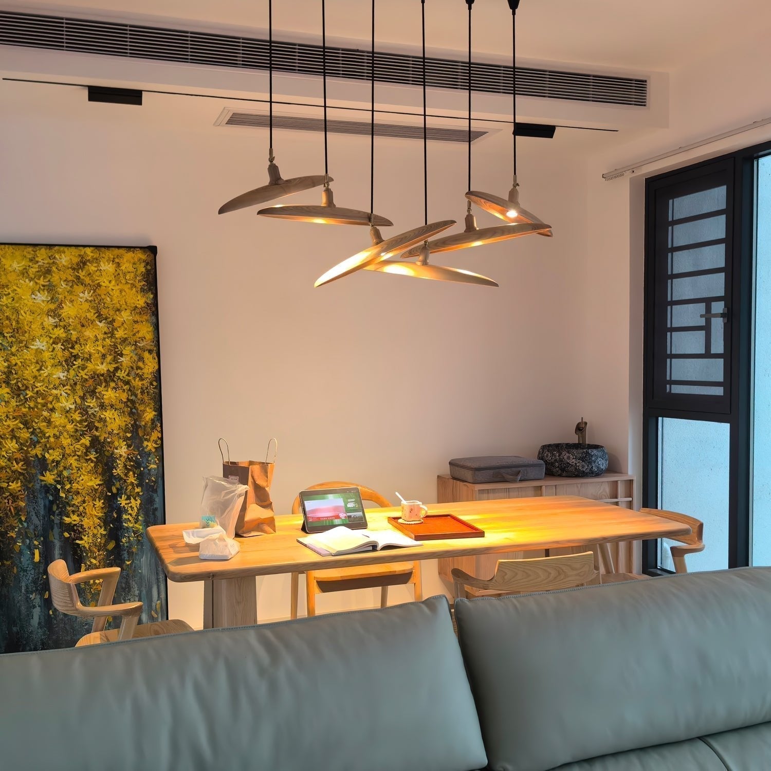 Zelirira Blade Holz Pendelleuchte-Letslighting