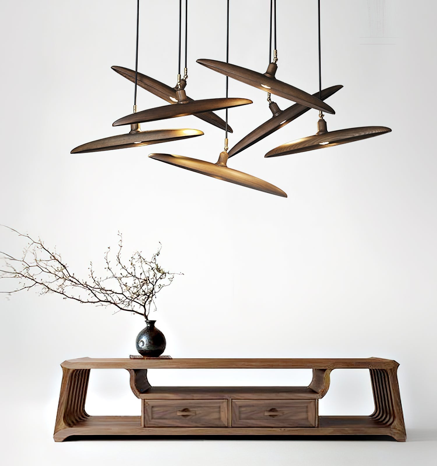 Zelirira Blade Holz Pendelleuchte-Letslighting