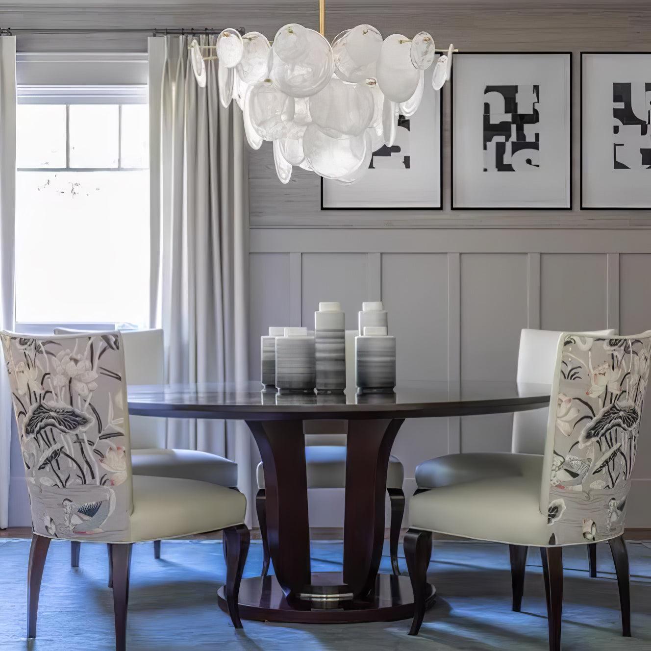 Olvynis Postmodern Luxury Discs Brass Glass Metal Chandelier - Blowlighting